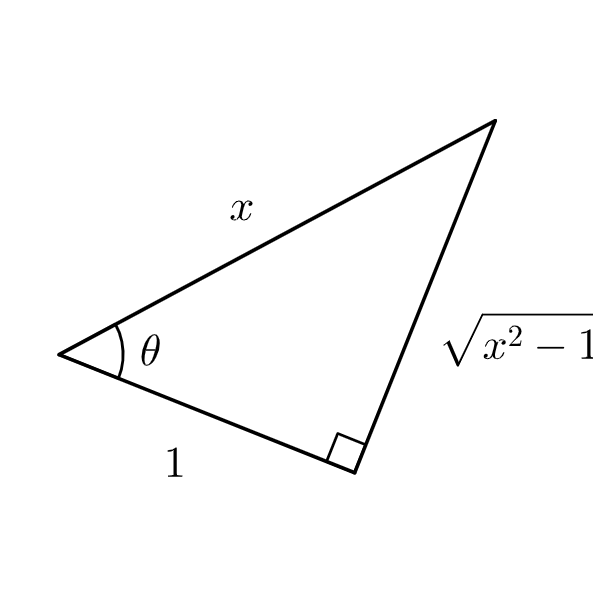 Trigonometric Substitution Secant